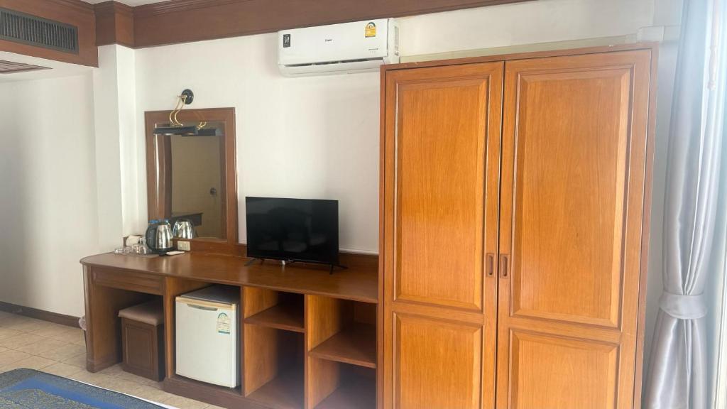TV a/nebo společenská místnost v ubytování Cocoon Talya Hotel