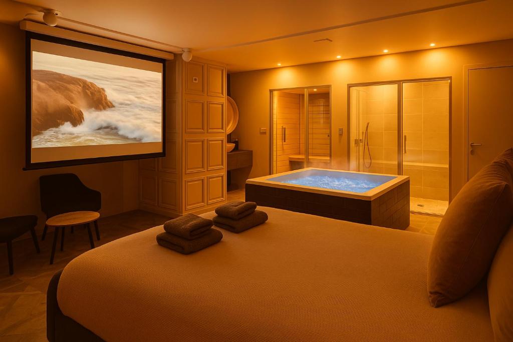 Ảnh trong thư viện ảnh của Appartement avec Jacuzzi Sauna & Home Cinéma - Nid d'Angers ở Angers