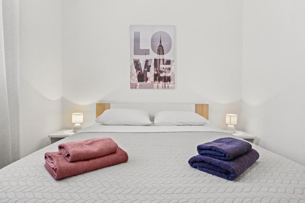 Postel nebo postele na pokoji v ubytování Apartment Danica