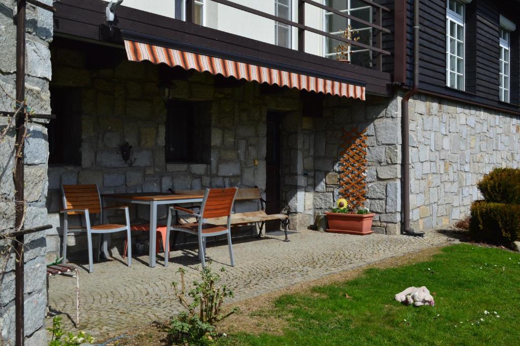 Zahrada ubytování Privat Pod Skalkou