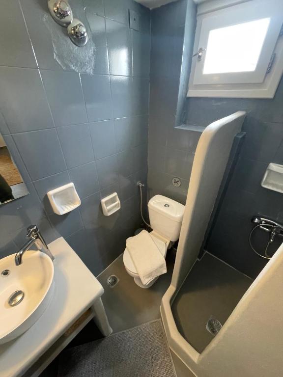 Koupelna v ubytování Spanos Apartments - Panteli