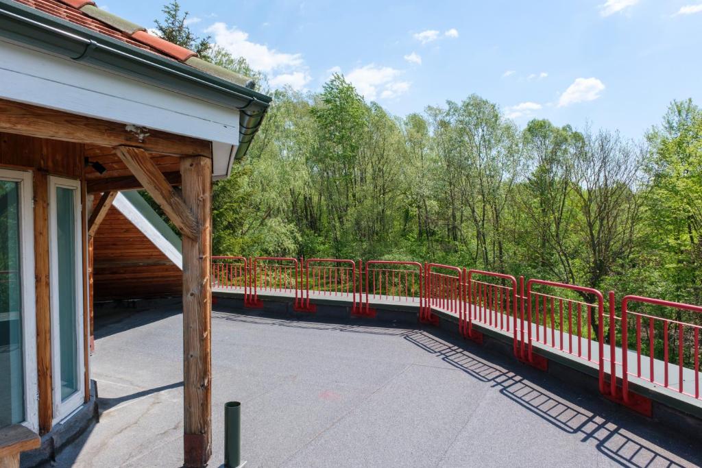 Balkón nebo terasa v ubytování Villa Octogon Câmpina