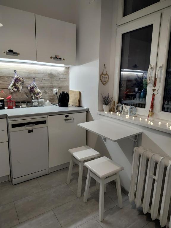 Kuchyň nebo kuchyňský kout v ubytování Magnolia Rooms Plus