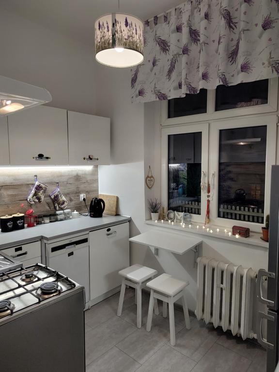 Kuchyň nebo kuchyňský kout v ubytování Magnolia Rooms Plus