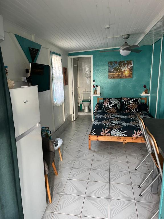 Kuchyň nebo kuchyňský kout v ubytování Studio Ti’ Colibri