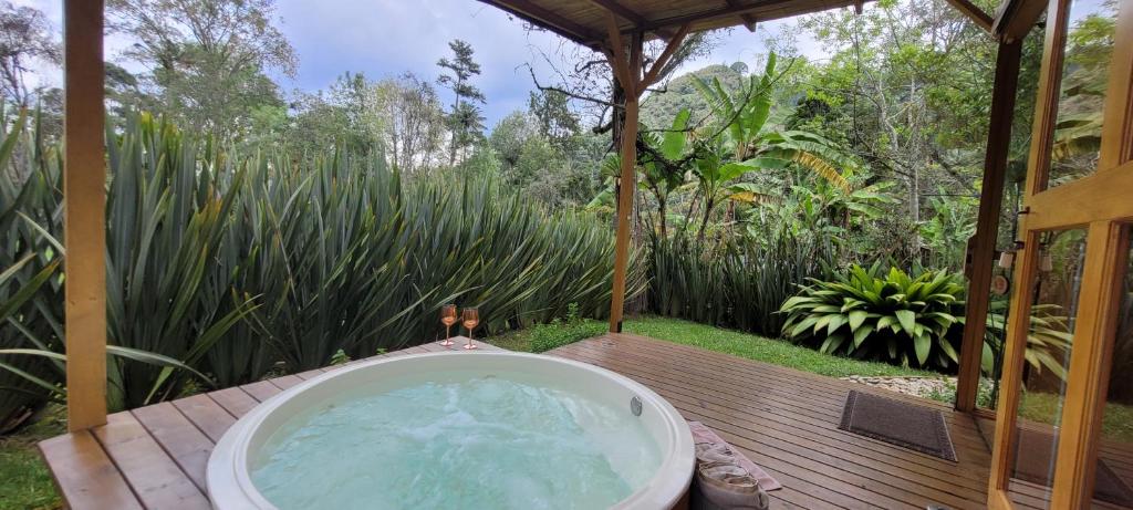 Zahrada ubytování Exclusivo Cocora con Jacuzzi Salento Quindio