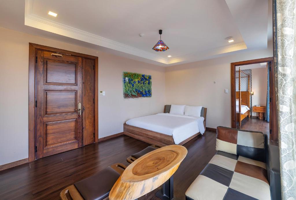 Postel nebo postele na pokoji v ubytování Guava Hill Boutique Hotel