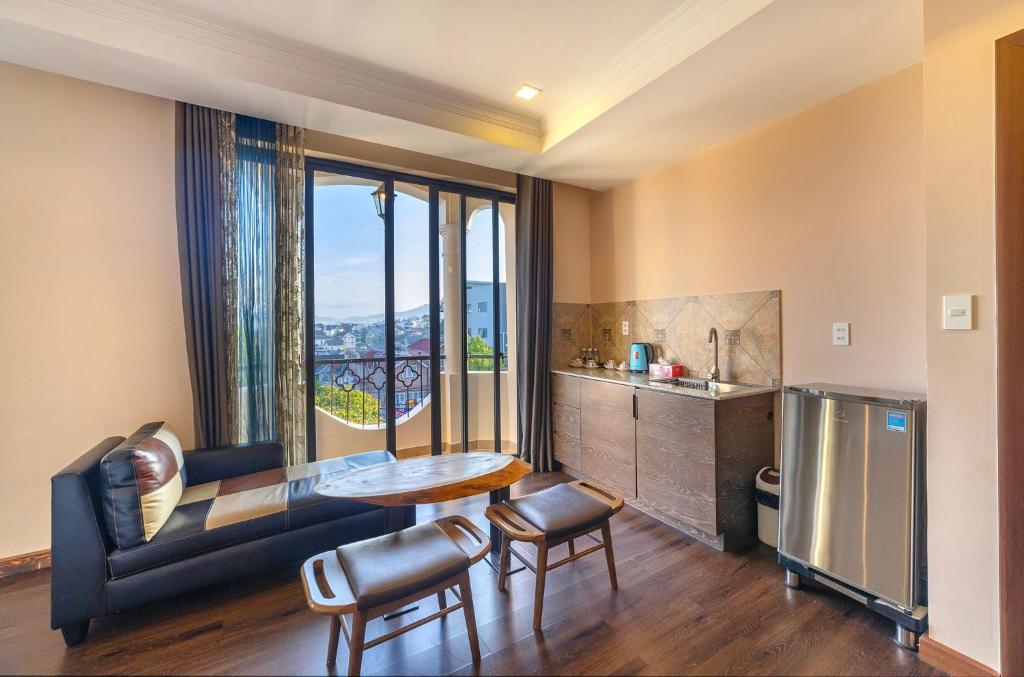 Kuchyň nebo kuchyňský kout v ubytování Guava Hill Boutique Hotel