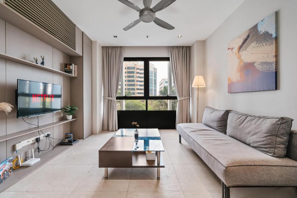 Posezení v ubytování Lumi Tropicana Garden View PS4