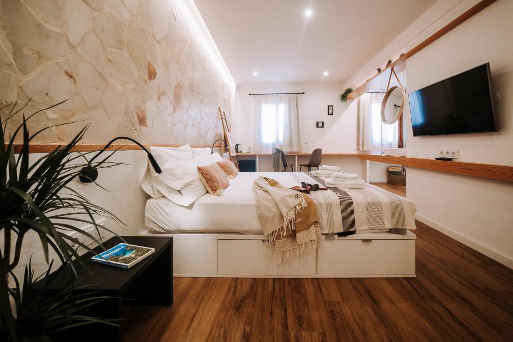 TV a/nebo společenská místnost v ubytování Murada hotel