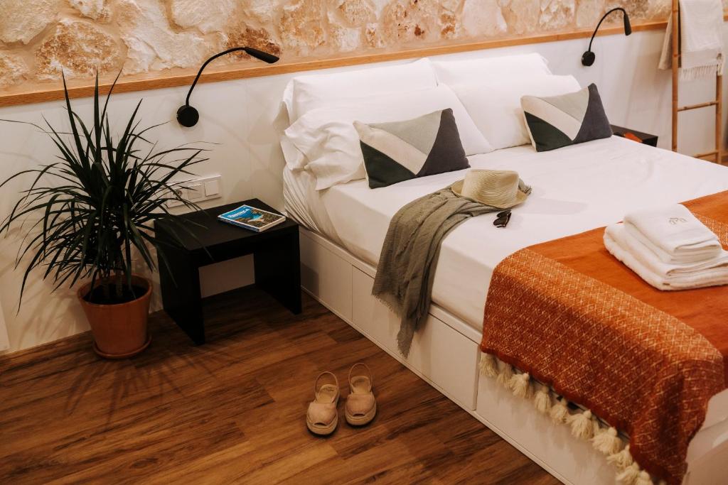 Postel nebo postele na pokoji v ubytování Murada hotel