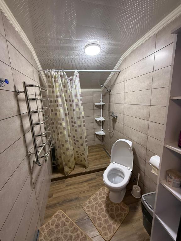 Koupelna v ubytování Краєвид