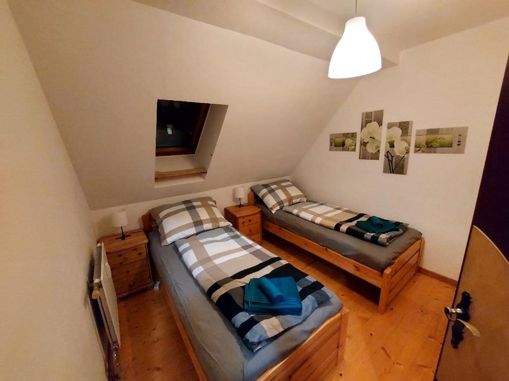 Postel nebo postele na pokoji v ubytování FAWohn 20