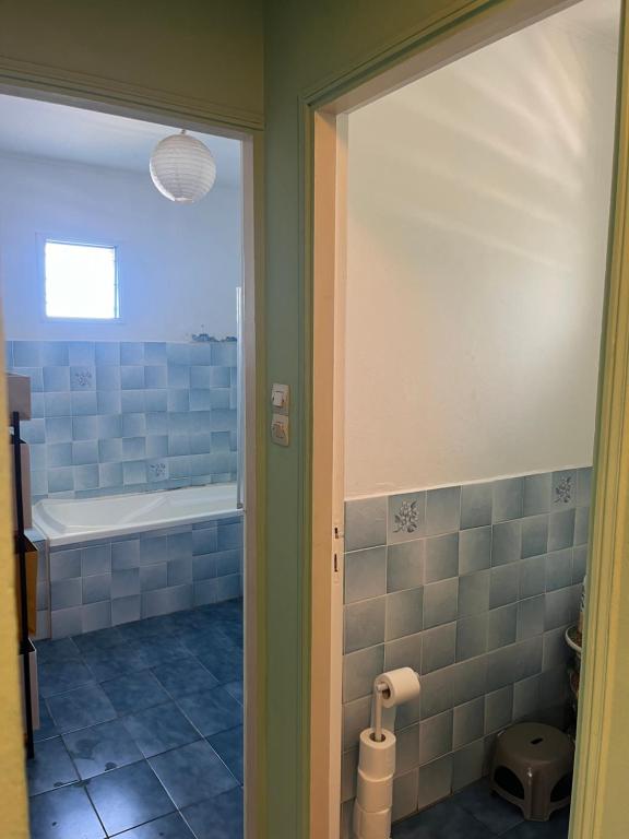Koupelna v ubytování La chambre des canots