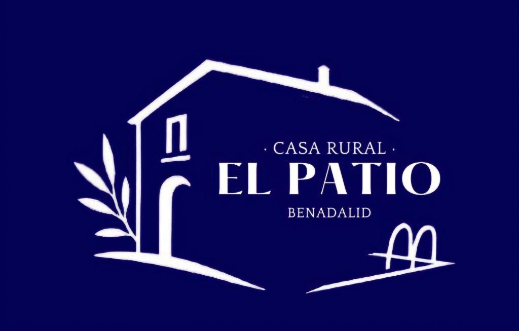 a logo for the al patio benedictinesearch at Casa rural El Patio con chimenea, barbacoa, piscina, patios exteriores para sus mascotas de manera gratuita in Benadalid