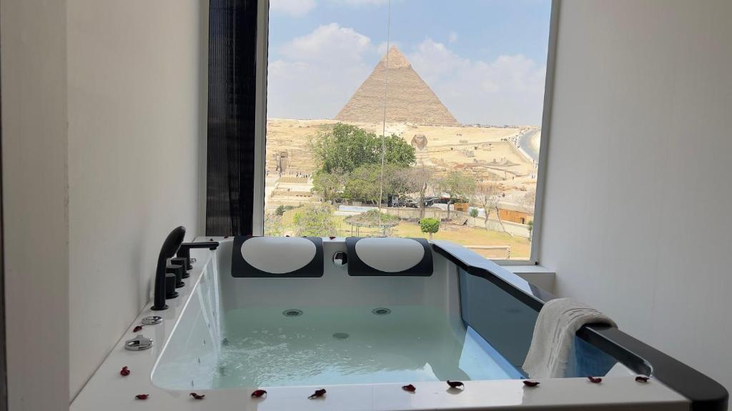 Üldine mäevaade või majutusasutusest Giza Pyramids View Inn pildistatud vaade