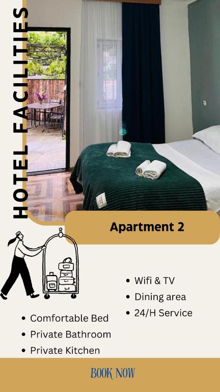Llit o llits en una habitació de Hotel Sunny