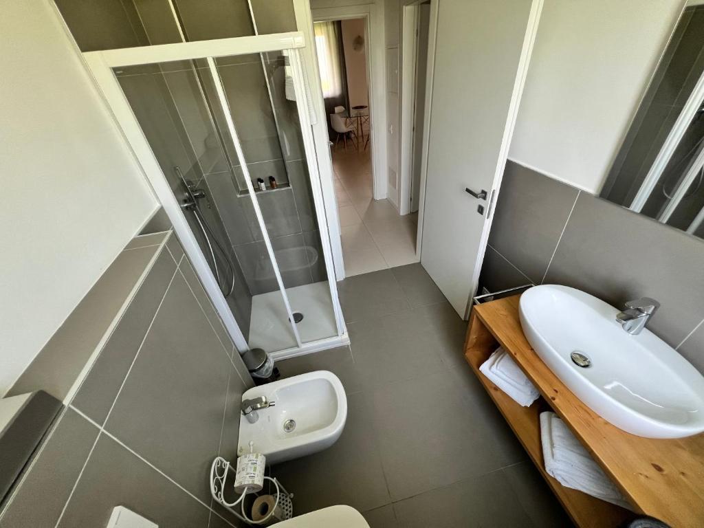 Kúpeľňa v ubytovaní Val Mora Bio Apartments