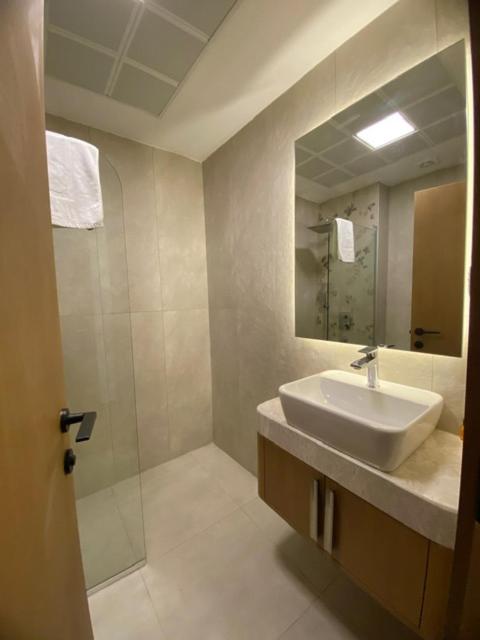 Koupelna v ubytování Hotel Mutlu