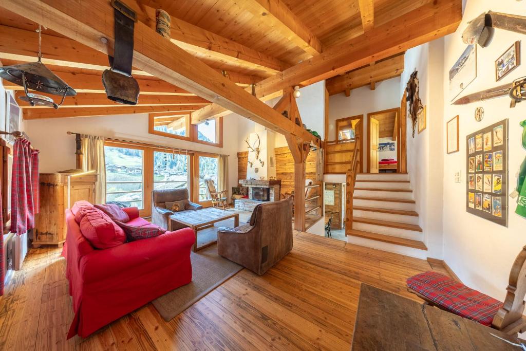 Posezení v ubytování Chalet L'échappée belle