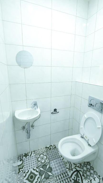 Koupelna v ubytování Short Residence Hostel Vienna
