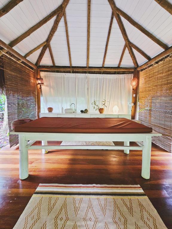 Cama ou camas em um quarto em Pousada Ilha Verde