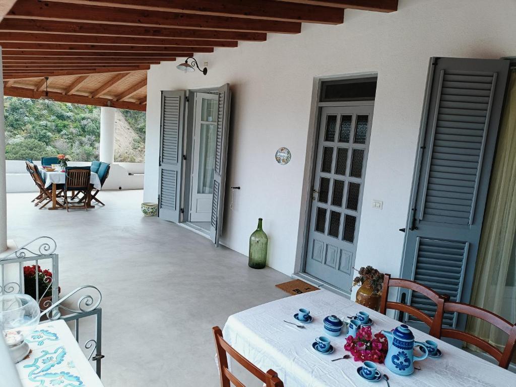 Balkon lub taras w obiekcie Casa Eolie relax