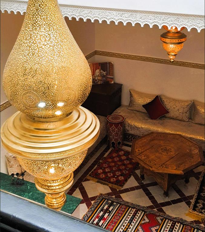 Posezení v ubytování Quarya Assiyahia - Riad CAMILIA- Maison entière avec piscine