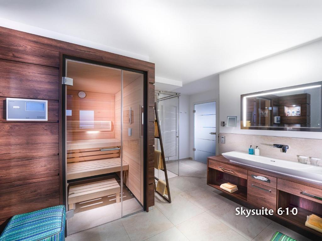 Koupelna v ubytování Strandhotel Duhnen