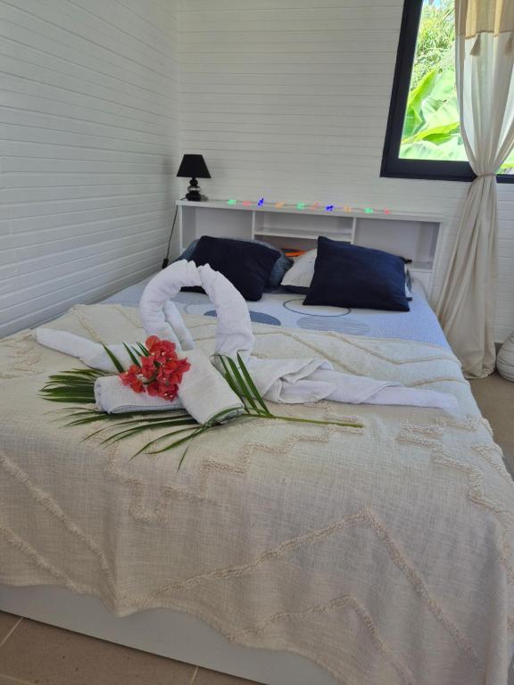 Postel nebo postele na pokoji v ubytování Paradise