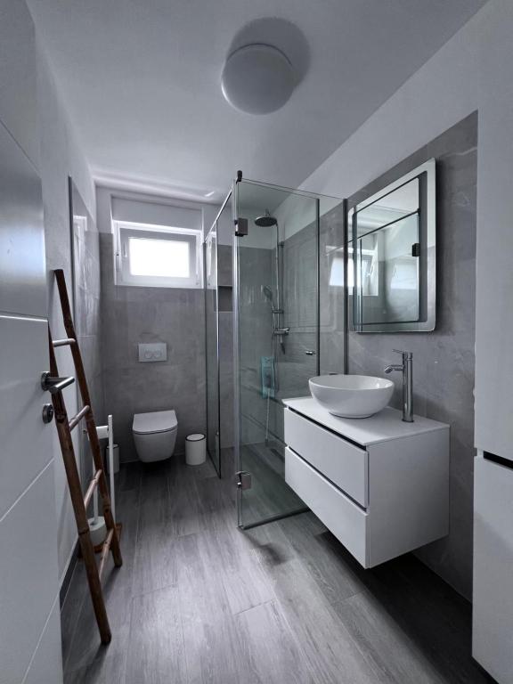 Ένα μπάνιο στο Zaton Apartments