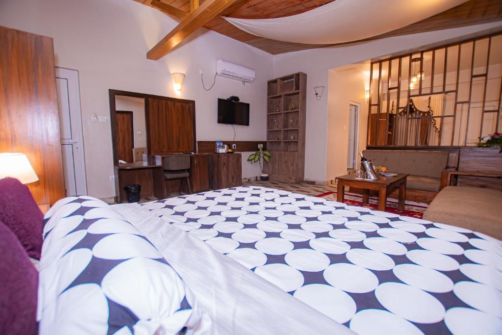 Voodi või voodid majutusasutuse Busy Bee Resort, Pokhara toas