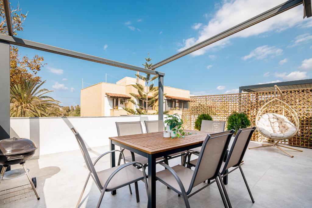 Balkón nebo terasa v ubytování Aster Apartments