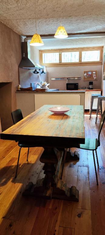 Kuchyň nebo kuchyňský kout v ubytování Chalet Morier