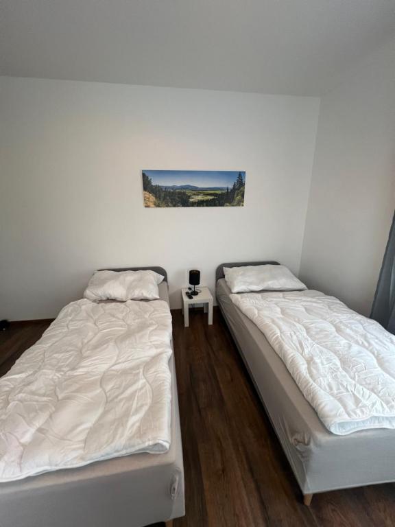 Postel nebo postele na pokoji v ubytování Haus Rauchenwald