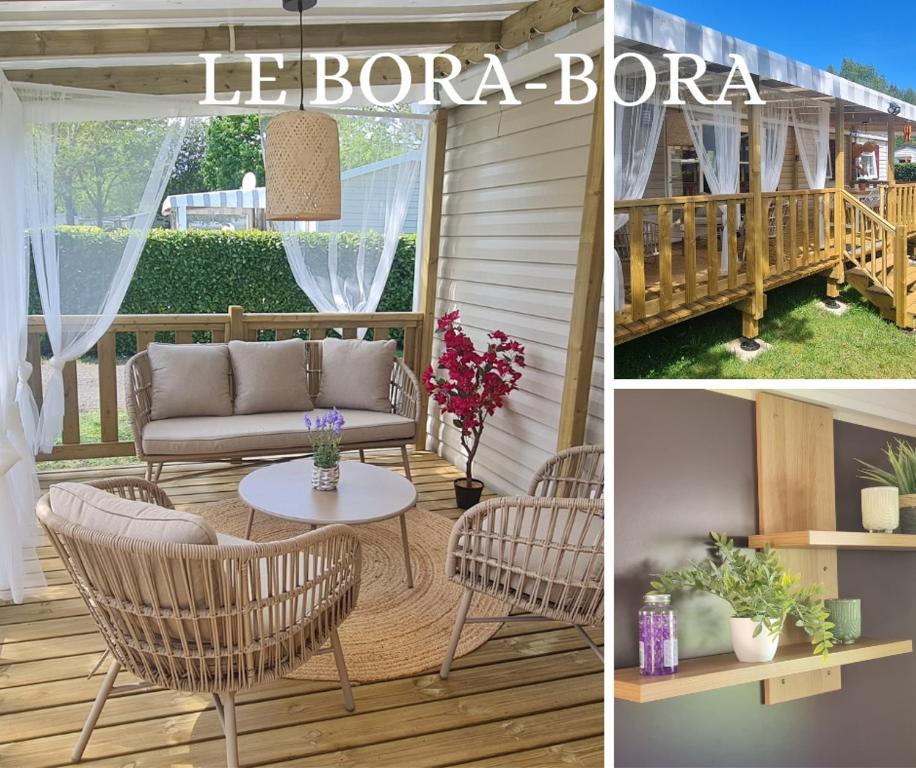 Balkón nebo terasa v ubytování "Havre de paix Gastes MH 109"