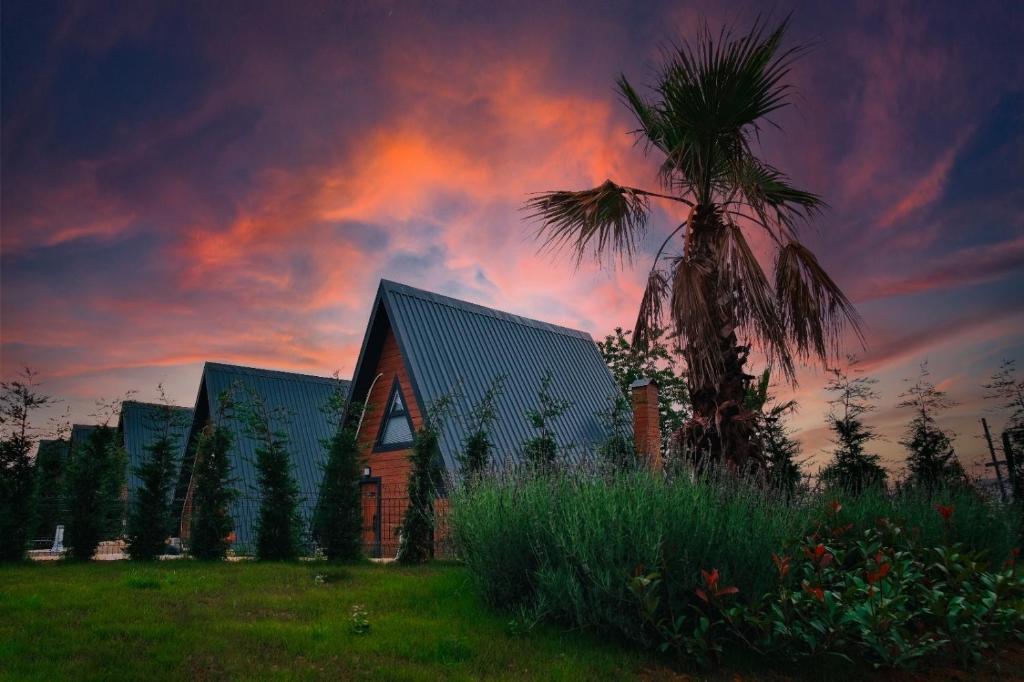 O grădină în afara Ganita travel bungalov
