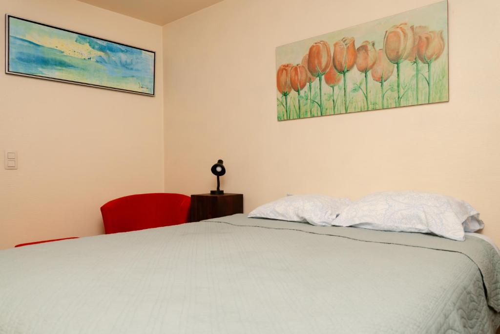 Postel nebo postele na pokoji v ubytování Hotel De Pastorij