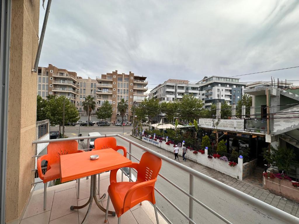 Balkón nebo terasa v ubytování Blue Apartments