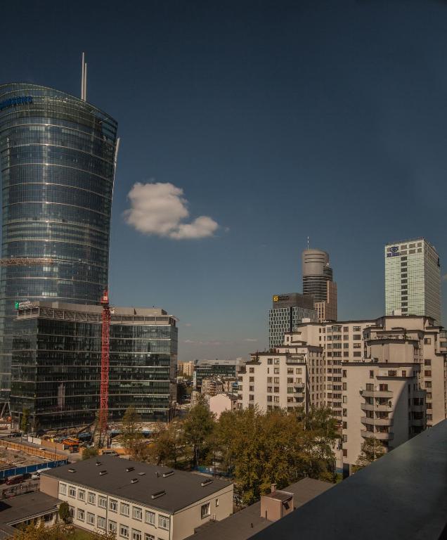 Výhľad na mesto Varšava alebo výhľad na mesto priamo z apartmánu