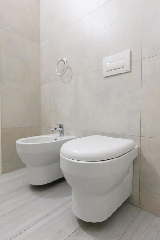 Koupelna v ubytování Hotel Amare