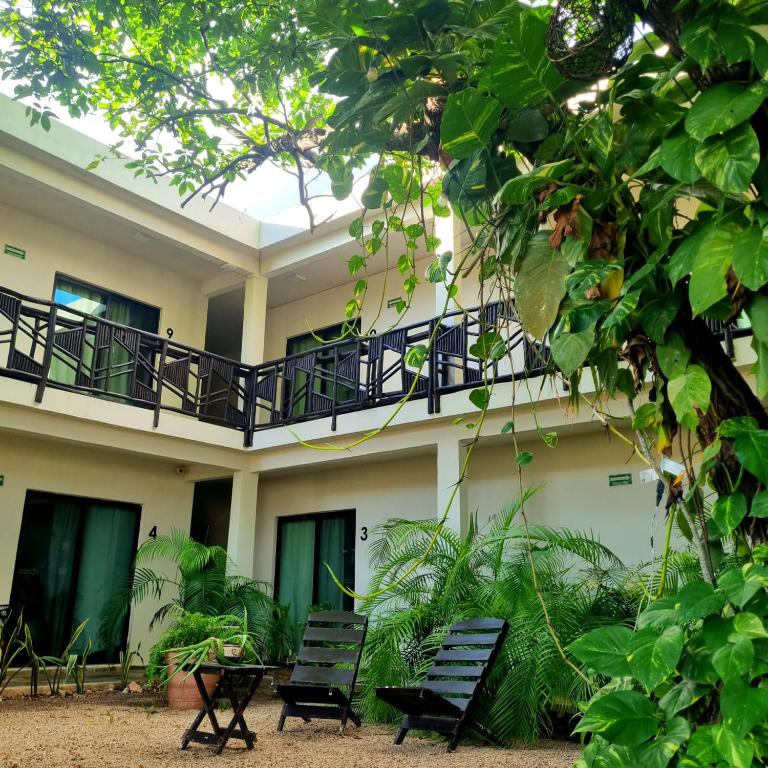 Zahrada ubytování Hotel Brisas Bacalar