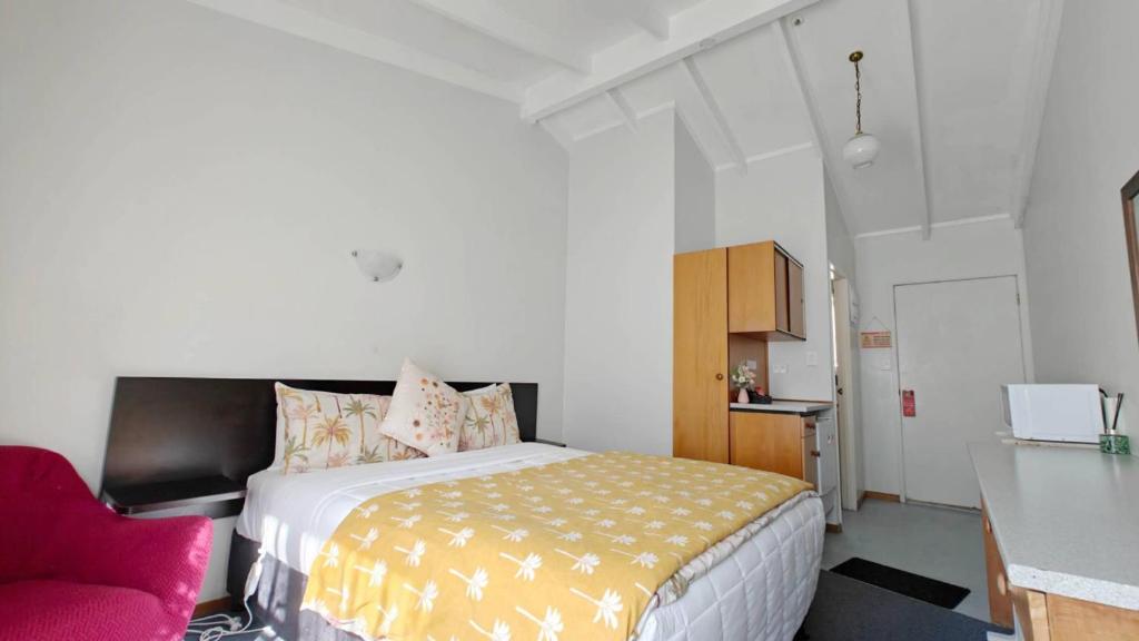 Postel nebo postele na pokoji v ubytování Motel Six