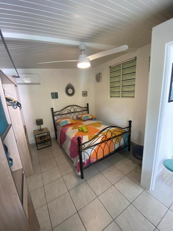 Postel nebo postele na pokoji v ubytování La Suite Odile Piscine