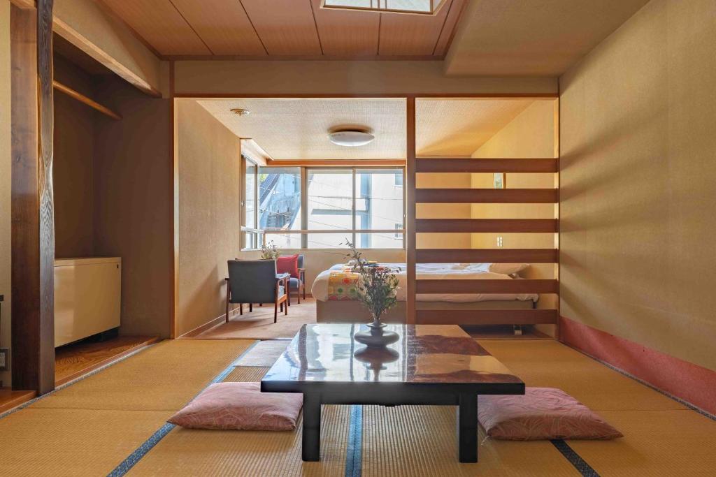 Posezení v ubytování Nozawa View Hotel Shimataya