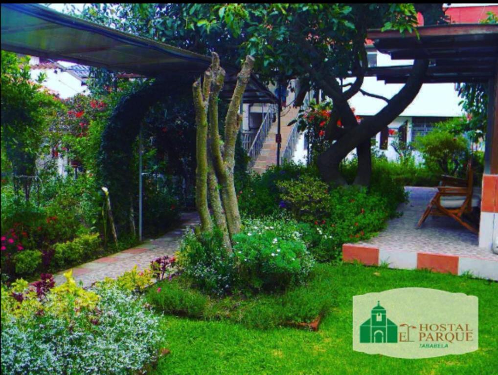 Zahrada ubytování Hostal el Parque Tababela