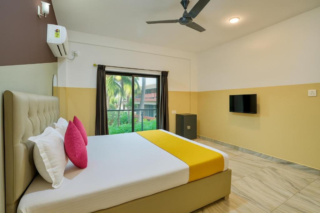 TV a/nebo společenská místnost v ubytování Hotel Calangute Beach Imperial