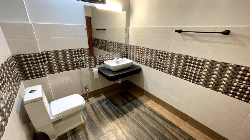 Koupelna v ubytování Harriot Hotel Skardu