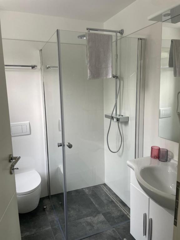 Koupelna v ubytování Motel Königslutter