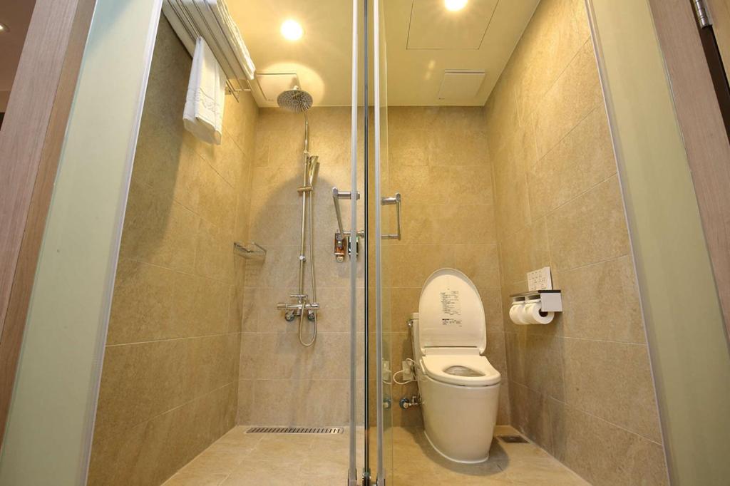 Koupelna v ubytování Kloud Hotel